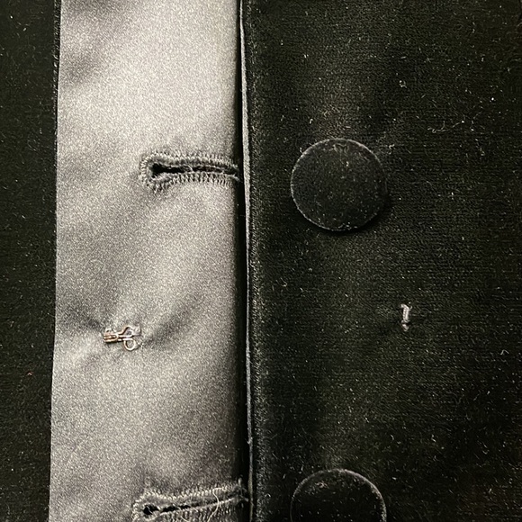 Vintage Escada Couture Sheer Sleeve Velvet Dress - Picture 7 of 13